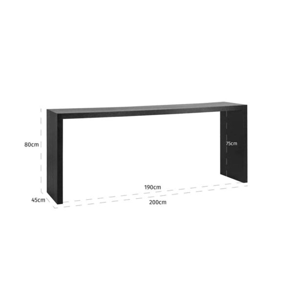 Wandtafel Oakura (Black) - Afbeelding 4