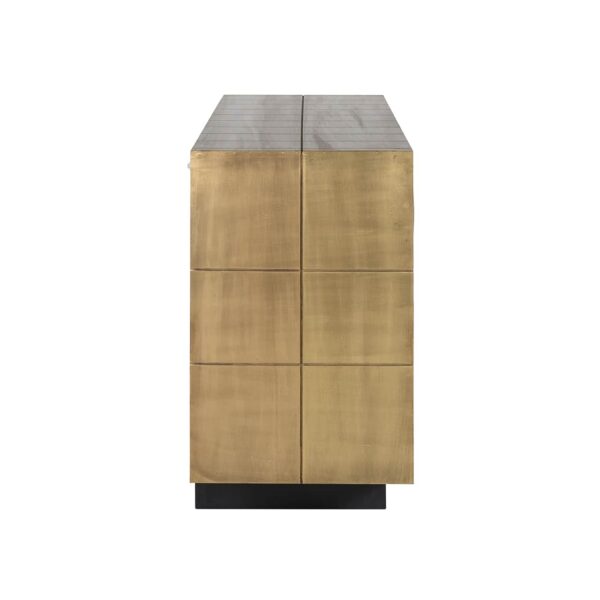 Dressoir Collada 3-deuren (Brushed Gold) - Afbeelding 2