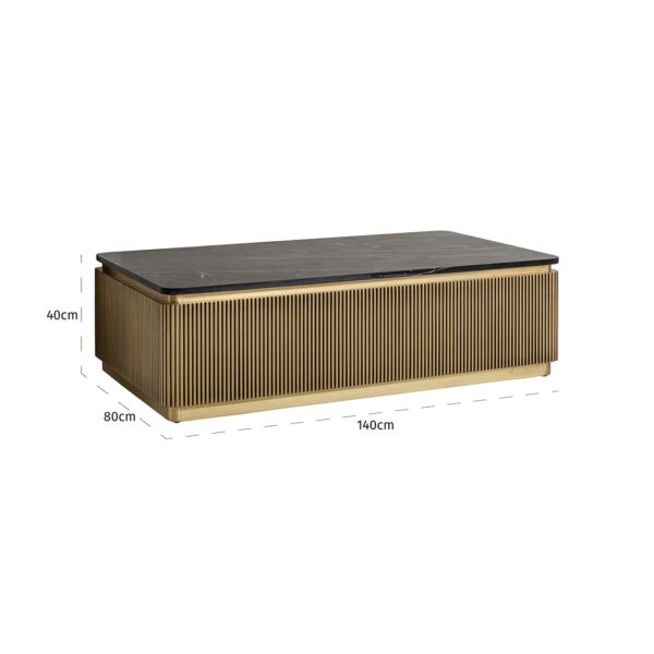 Salontafel Ironville (Gold) - Afbeelding 4