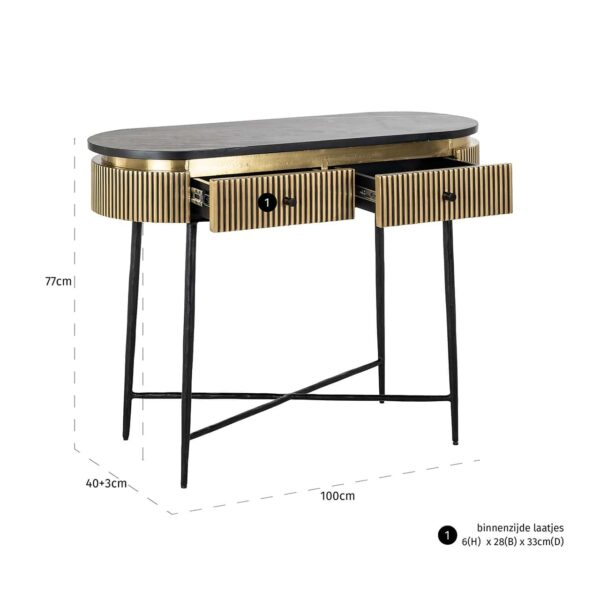 Wandtafel Ironville (Gold) - Afbeelding 5