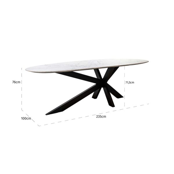 Eettafel Trocadero wit - Afbeelding 5