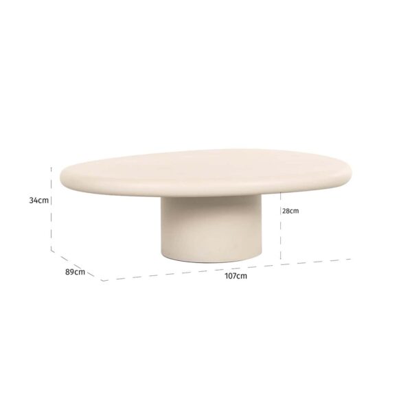 Salontafel Clayton (Beige) - Afbeelding 5