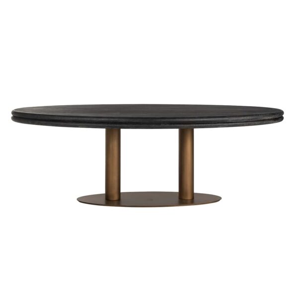 Eettafel Macaron ovaal 235 (Black rustic) - Afbeelding 3