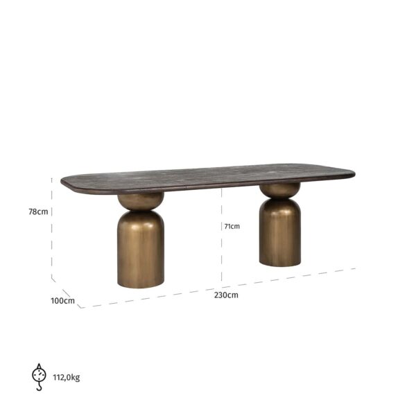 Eettafel Cavo 230 (Black) - Afbeelding 5