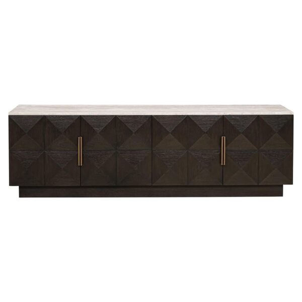 Tv-dressoir Claremont 4-deurs (Brown) - Afbeelding 4