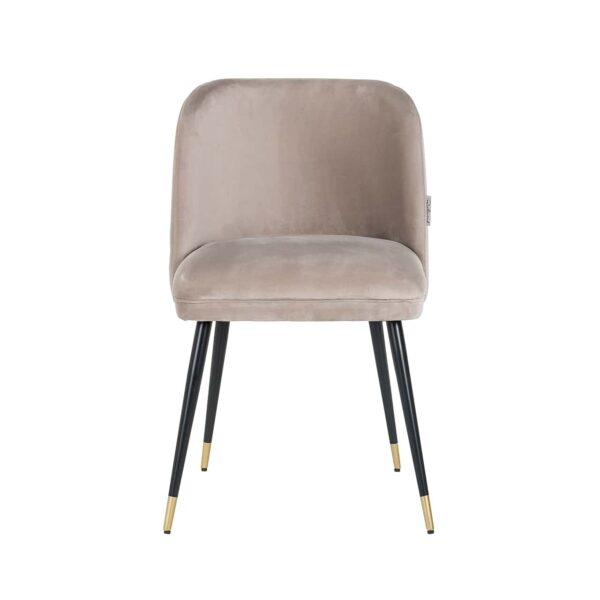 Stoel Alicia khaki velvet fire retardant (FR-Quartz 903 Khaki) - Afbeelding 4