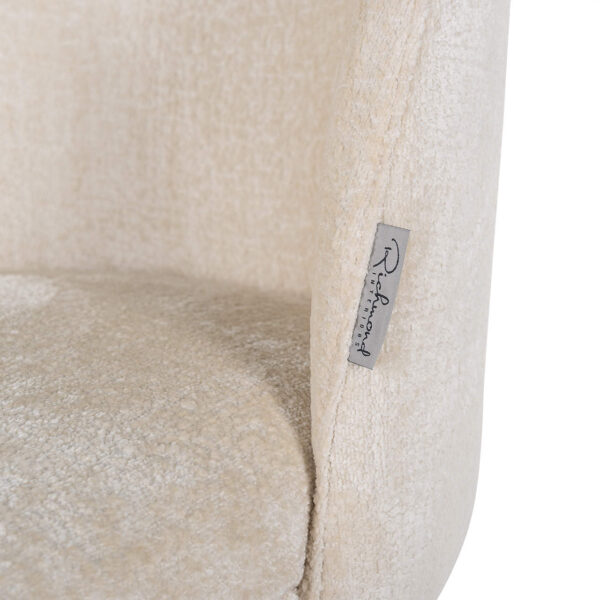 Stoel Alicia white chenille fire retardant (FR-Bergen 900 white chenille) - Afbeelding 6