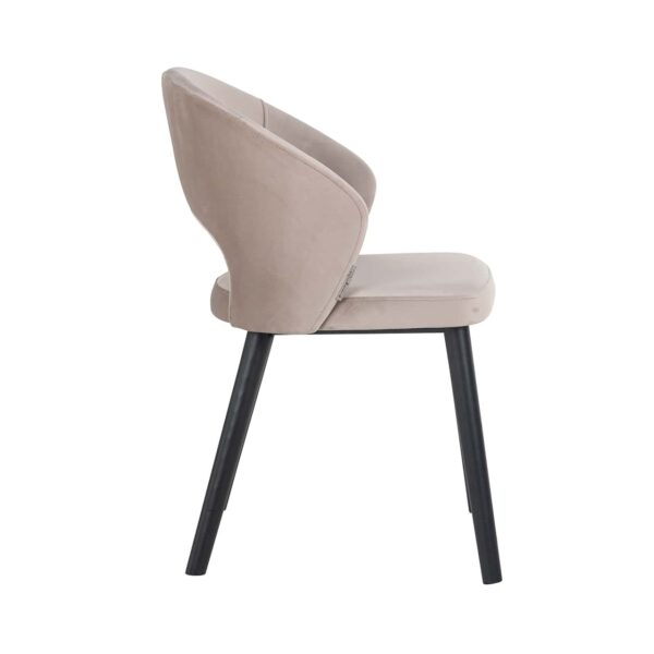 Stoel Savoy khaki velvet (Quartz Khaki 903) - Afbeelding 2