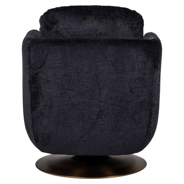 Draaifauteuil Turner black chenille (Bergen 809 black chenille) - Afbeelding 3