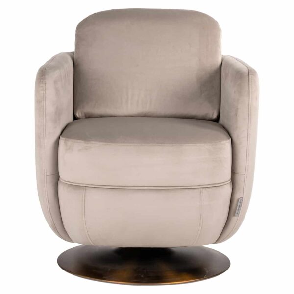 Draaifauteuil Turner khaki velvet fire retardant (FR-Quartz 903 Khaki) - Afbeelding 4