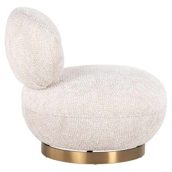 Draaifauteuil Jace lovely cream (Be Lovely 11 Cream) - Afbeelding 2