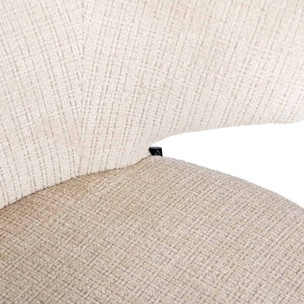 Stoel Gatsbi beige chenille fire retardant (Niagara 902 beige) - Afbeelding 7