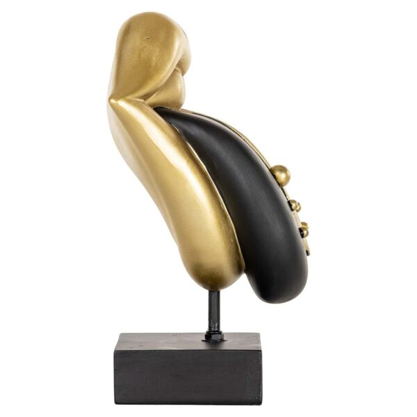 Deco object Tongue (Black/gold) - Afbeelding 4