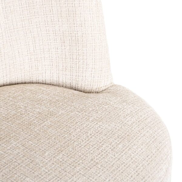 Stoel Stella beige chenille fire retardant (Niagara 902 beige) - Afbeelding 7