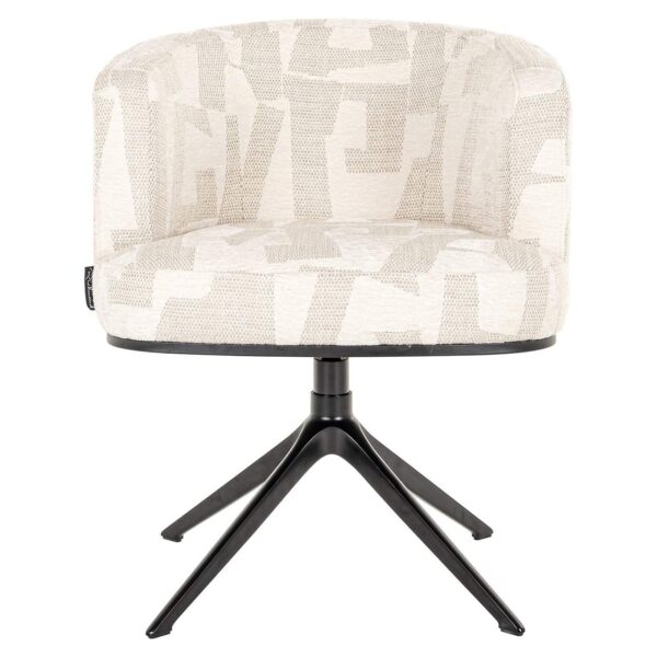 Draaifauteuil Cheyenne beige graffic (Beige graffic) - Afbeelding 4