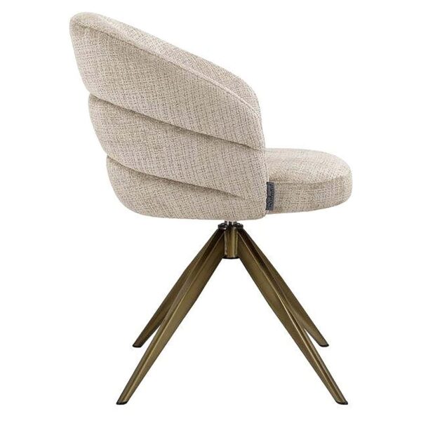 Draaifauteuil Zendaya beige chenille (Niagara 902 beige) - Afbeelding 2