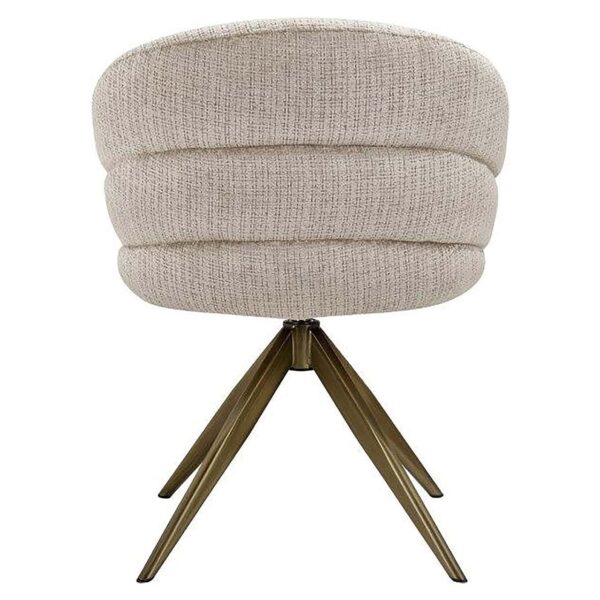 Draaifauteuil Zendaya beige chenille (Niagara 902 beige) - Afbeelding 3