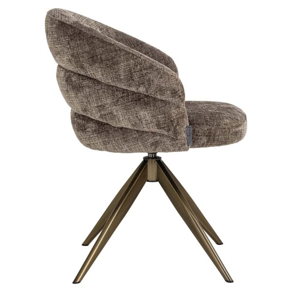 Draaifauteuil Zendaya stone chenille (Niagara 104 Stone Chenille) - Afbeelding 2