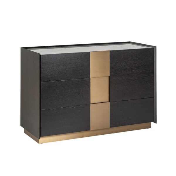 Dressoir Bedford 3-laden (Charcoal)