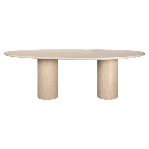 Eettafel Renaissance organisch Italian Travertine (Beige) - Afbeelding 2