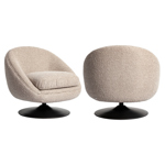 Loungestoel Nodo naturel chunky draaibaar