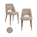 Eetkamerstoel Delphine lovely nature brandvertragend (set van 2)