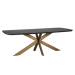 Eettafel Cambon dark koffie danish ovaal 280