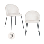Eetkamerstoel Alyssa crème fusion (set van 2)