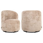 Loungestoel Jackie sheep naturel draaibaar kids