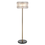 Vloerlamp Feline messing antique
