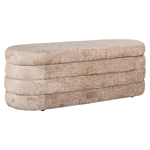 Poef en voetenbank Camille sheep naturel
