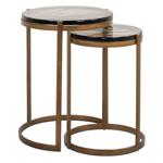 Bijzettafel Cleo goud (set van 2)