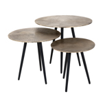 Salontafel Vittorio champagne goud (set van 3)