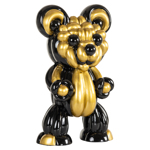 Decoratief object Silly zwart/goud