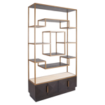 Vitrinekast Claremont bruin