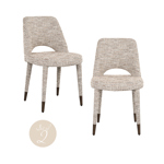 Eetkamerstoel Cecilia trendy nature (set van 2)