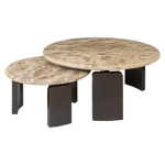 Salontafel Bayonne brons (set van 2)