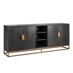 Dressoir Blackbone messing zwart rustic