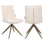 Eetkamerstoel Dakota niagara beige draaibaar