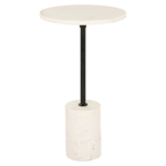 Bijzettafel Misty zwart/wit 30Ø