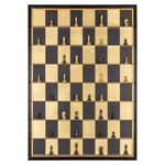 Wanddecoratie Nala zwart/goud