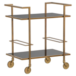 Trolley Xo geborsteld goud