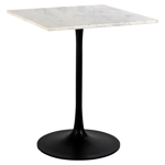 Bistrotafel Carlten zwart/wit 65x65