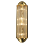 Wandlamp Leeza geborsteld goud