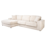 Bank Santos niagara beige 2,5-zits + loungegedeelte links