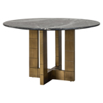 Eettafel Collada zwart/goud 130Ø