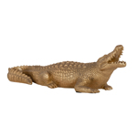Decoratief object Crocodile goud