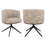 Eetkamerstoel Cheyenne trendy nature draaibaar