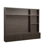 Tv-meubel Lachance bruin 3-doors 2-drawers