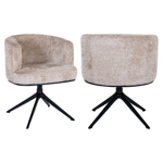 Eetkamerstoel Cheyenne lovely beige draaibaar